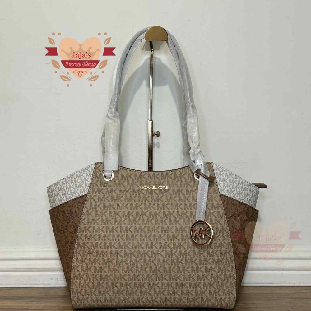 ❤️Michael Kors Signature Trio Color Coated Canvas Purse❤️